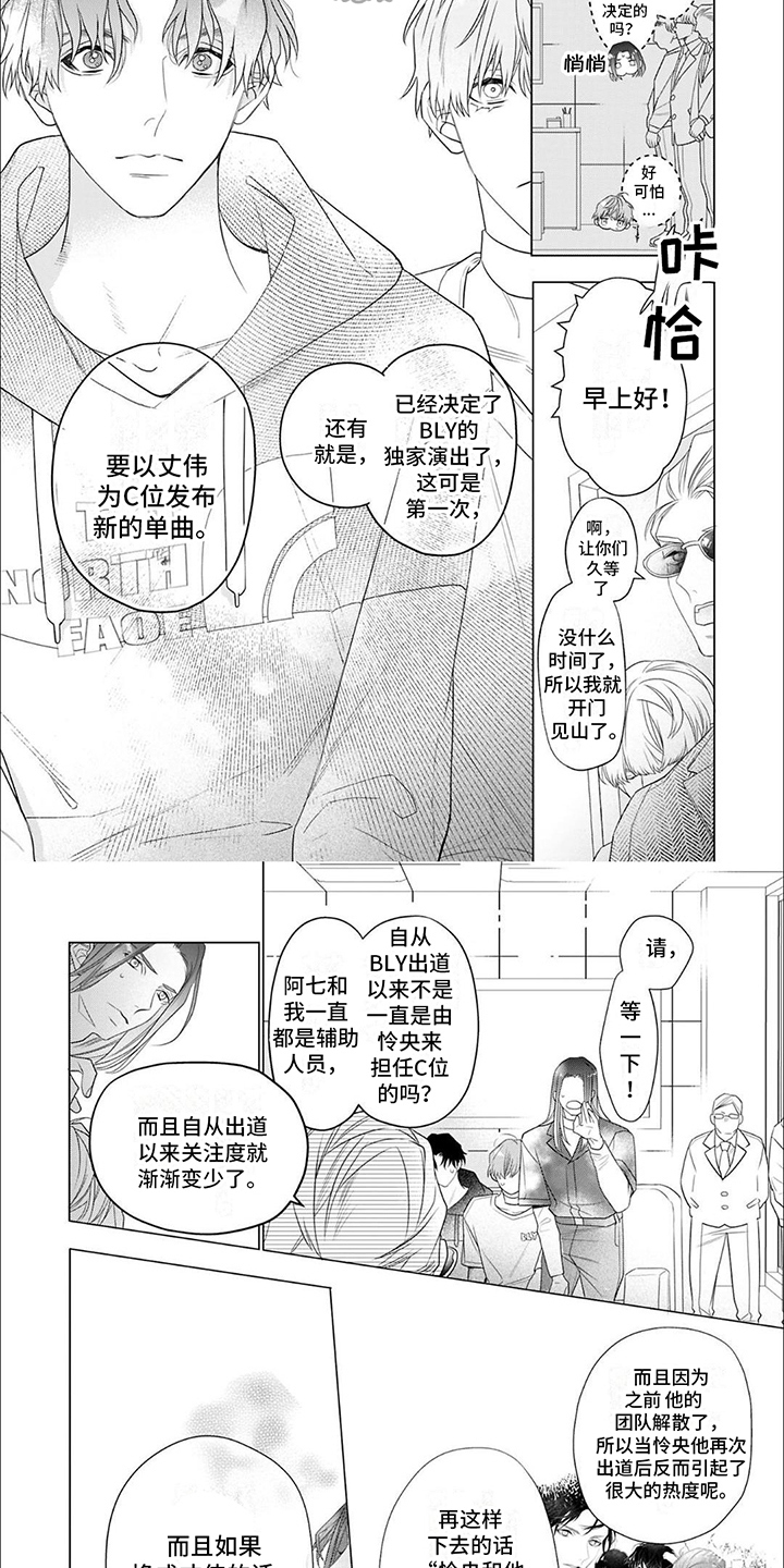 《你的名字是偶像》漫画最新章节第17章：C位免费下拉式在线观看章节第【2】张图片