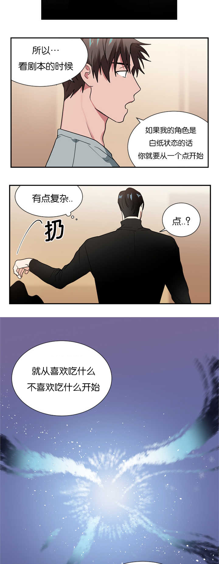 《复出演练》漫画最新章节第14章指导演戏免费下拉式在线观看章节第【10】张图片