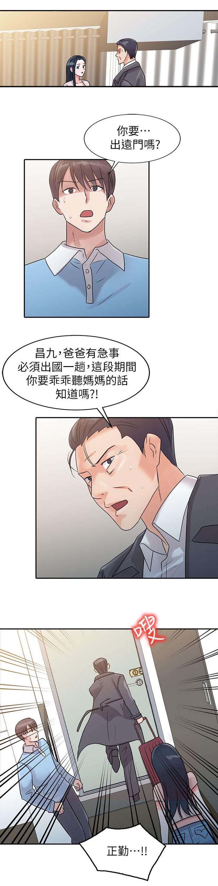 《和后妈一起的日子》漫画最新章节第2章出国免费下拉式在线观看章节第【2】张图片