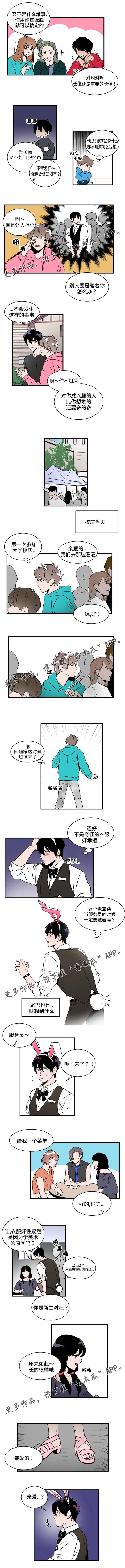 《穿着》漫画最新章节第15章服务员免费下拉式在线观看章节第【2】张图片