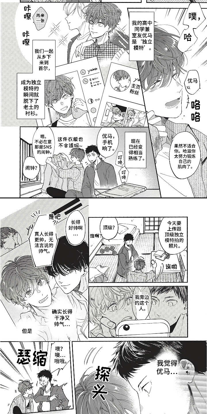 《燃烧青春》漫画最新章节第8章模特友人免费下拉式在线观看章节第【11】张图片