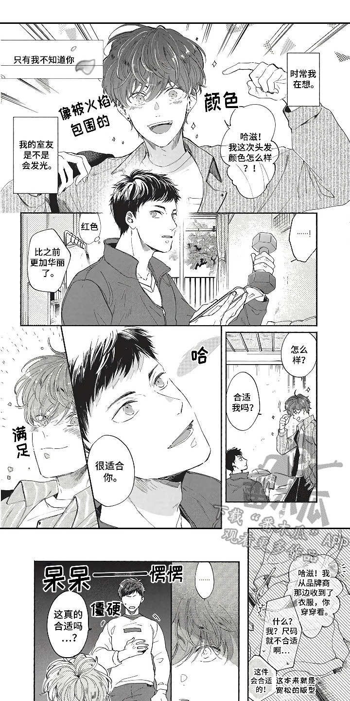 《燃烧青春》漫画最新章节第8章模特友人免费下拉式在线观看章节第【12】张图片