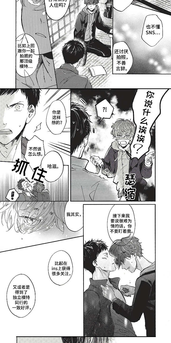 《燃烧青春》漫画最新章节第8章模特友人免费下拉式在线观看章节第【5】张图片