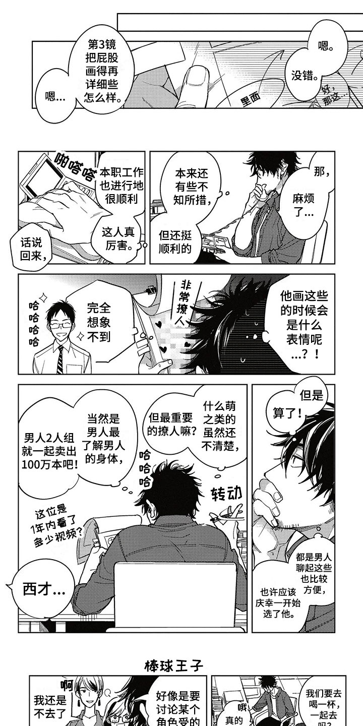 《呀这是漫画陷阱》漫画最新章节第2章漫画模特免费下拉式在线观看章节第【9】张图片