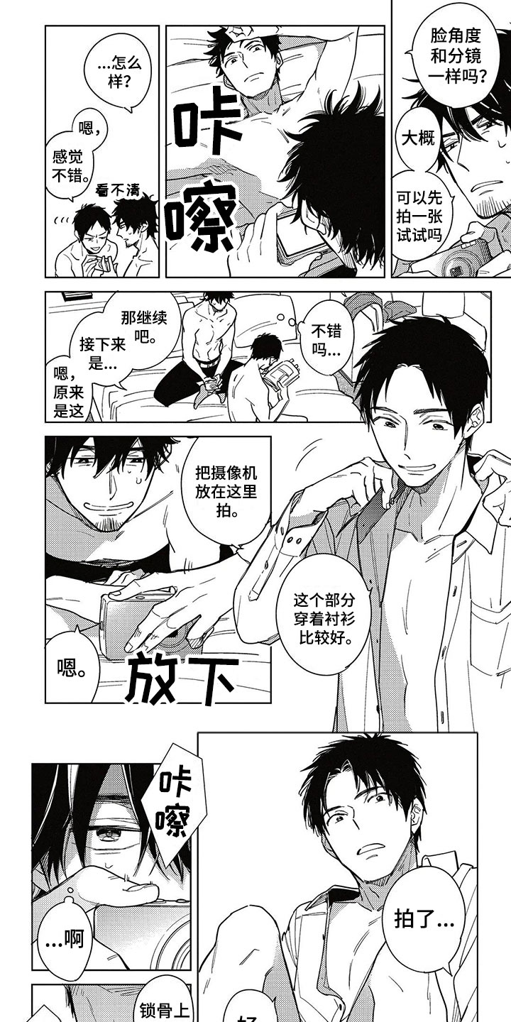 《呀这是漫画陷阱》漫画最新章节第3章拍摄免费下拉式在线观看章节第【8】张图片