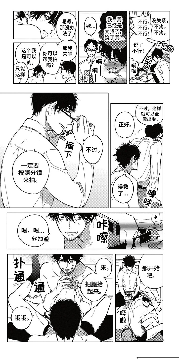 《呀这是漫画陷阱》漫画最新章节第3章拍摄免费下拉式在线观看章节第【9】张图片