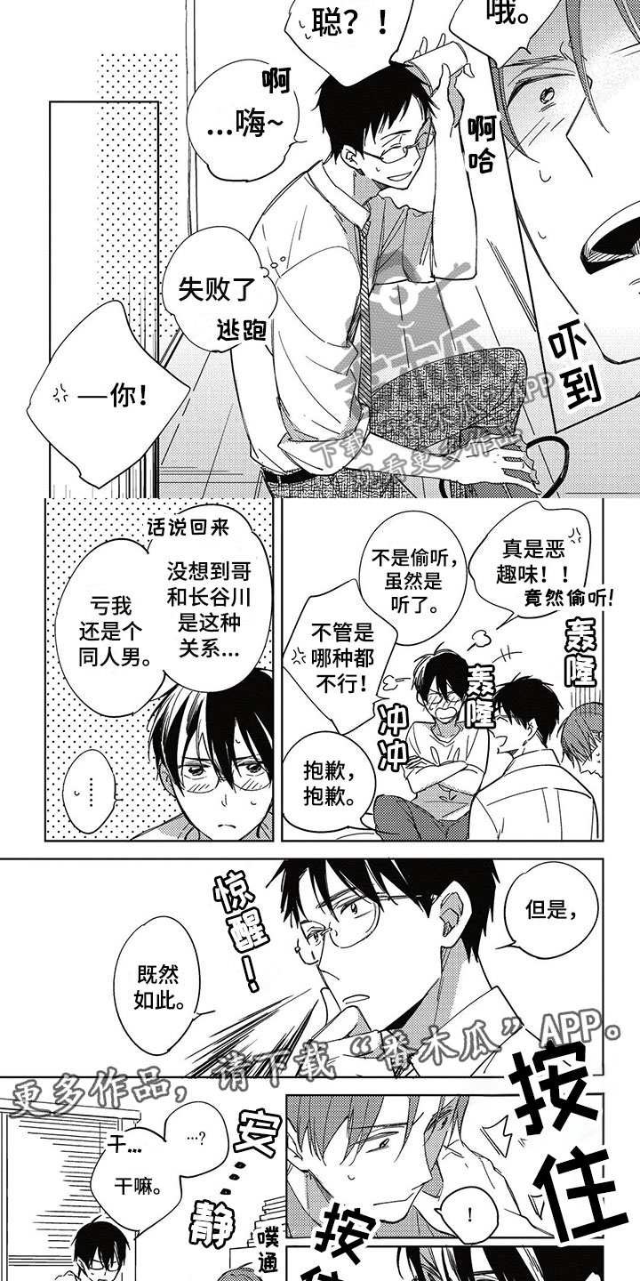 《呀这是漫画陷阱》漫画最新章节第27章偷听免费下拉式在线观看章节第【2】张图片