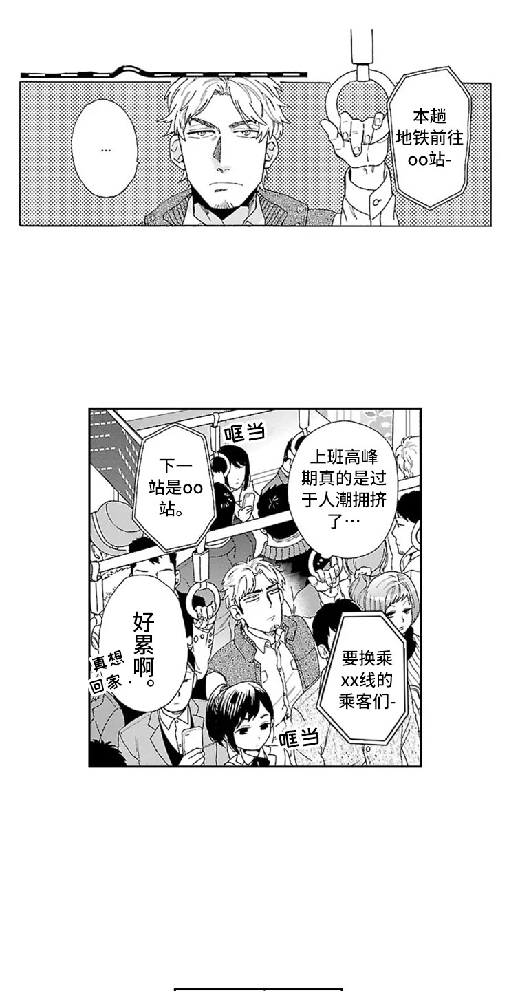 《我们的相遇》漫画最新章节第1章地铁美男免费下拉式在线观看章节第【12】张图片