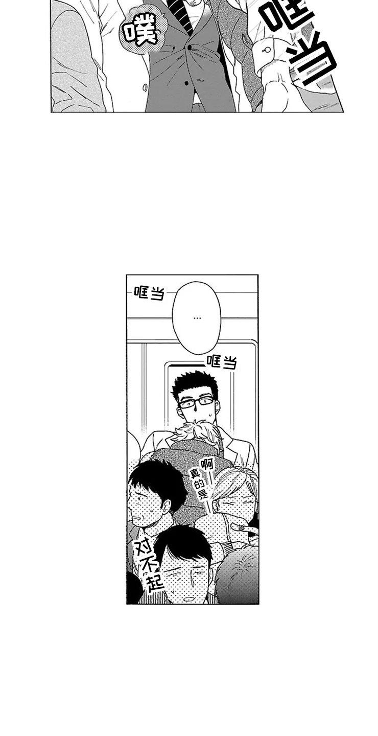 《我们的相遇》漫画最新章节第1章地铁美男免费下拉式在线观看章节第【3】张图片