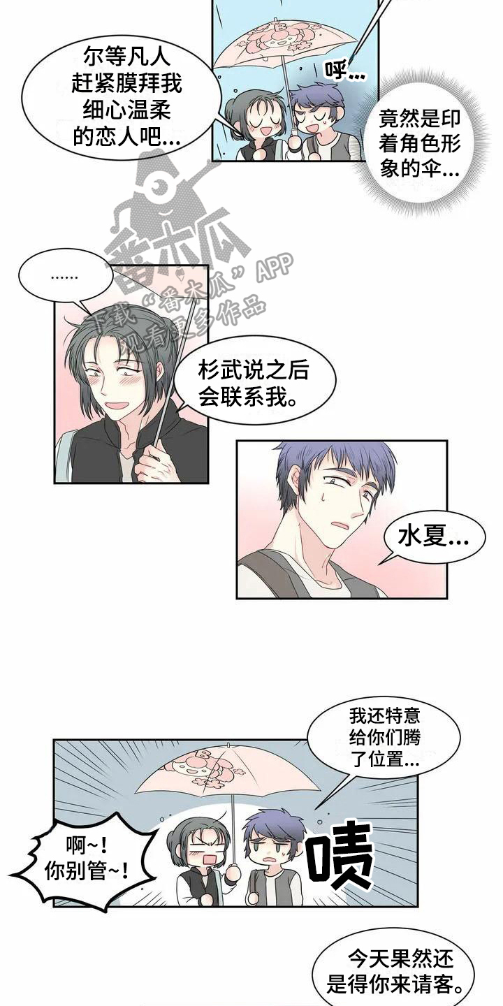 《御宅男友》漫画最新章节第6章雨伞免费下拉式在线观看章节第【4】张图片